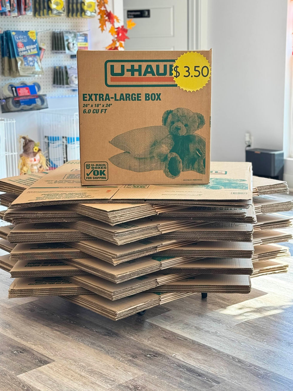 A stack of boxes
